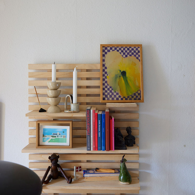 Paper Collective - Flower with Checks Poster