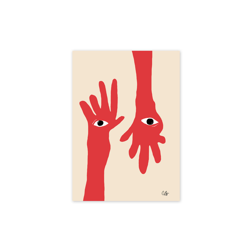 Paper Collective - Hamsa Hands Poster | 30 x 40 cm