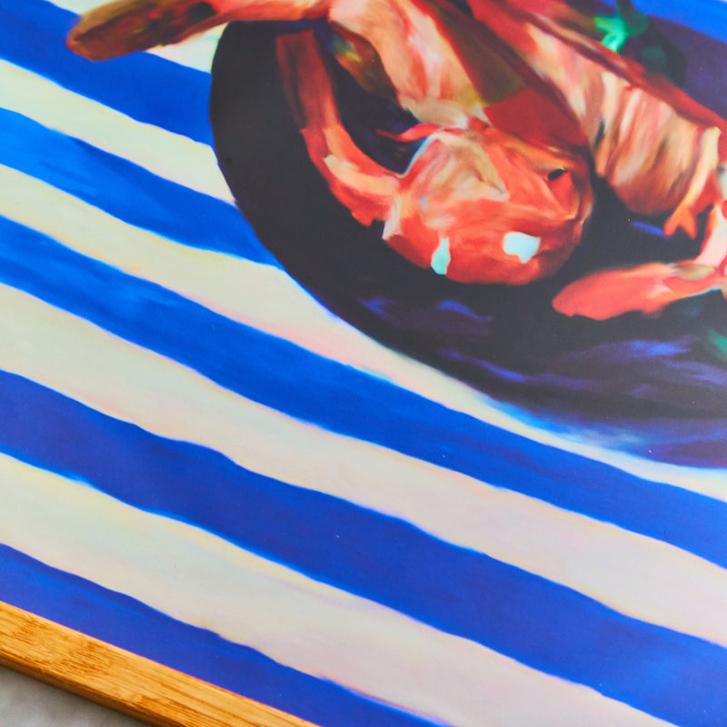 Paper Collective - Shrimp Stripes Poster