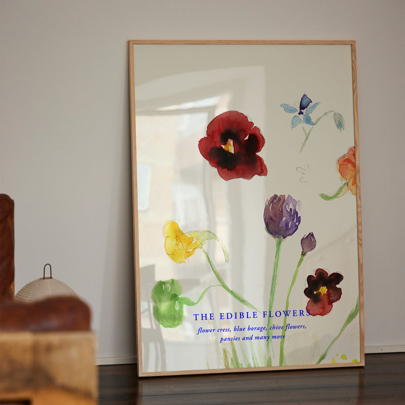 Paper Collective - The Edible Flowers Poster | 70 x 100 cm