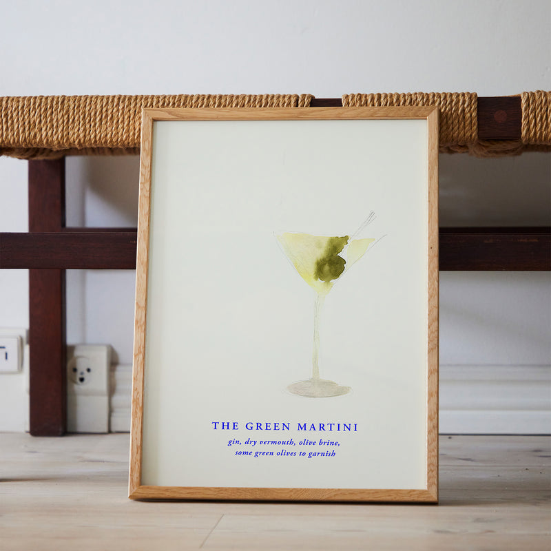 Paper Collective - The Green Martini Poster | 30 x 40 cm