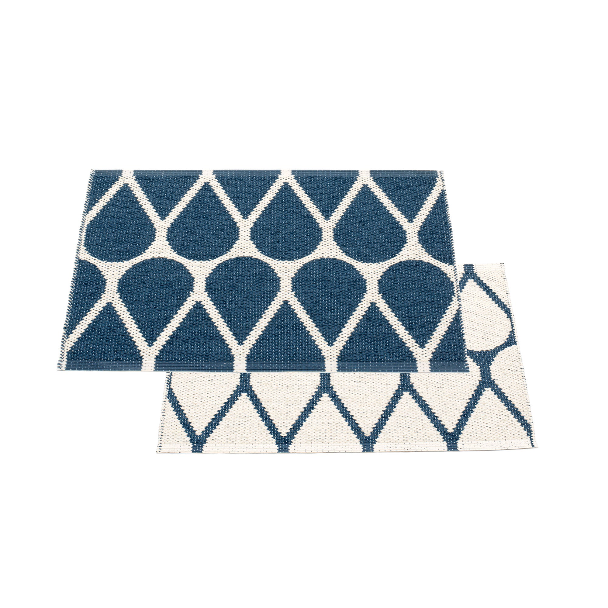 Pappelina - Otis Teppich (70 cm) | 70 x 50 cm / ocean blue/vanilla