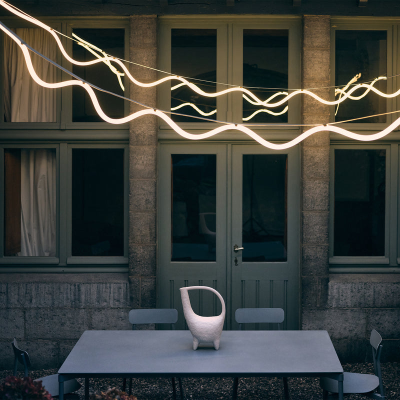 Petite Friture - Spline LED Pendelleuchte | beige/blau