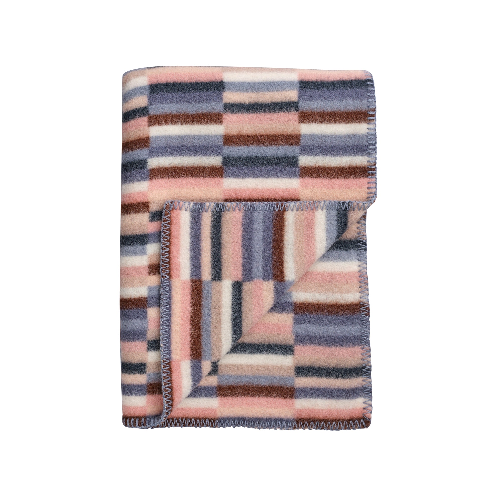 Røros Tweed - Ida Wolldecke | rosa/blau