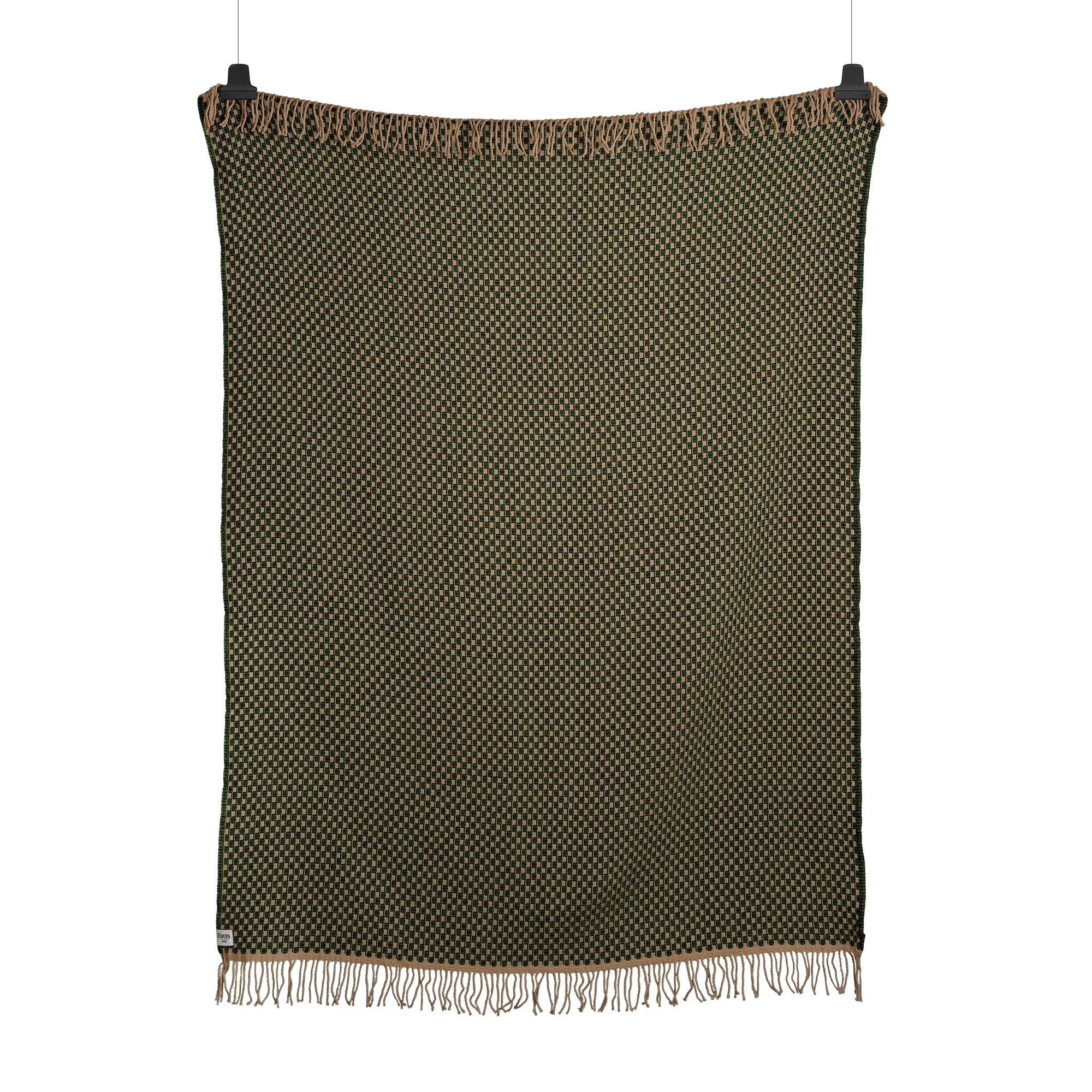 Røros Tweed - Isak Wolldecke | grün/beige