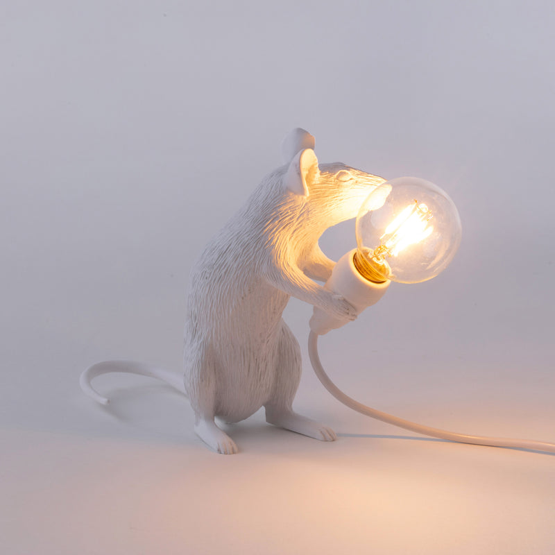 Seletti - Mouse Sitting Tischleuchte | weiß