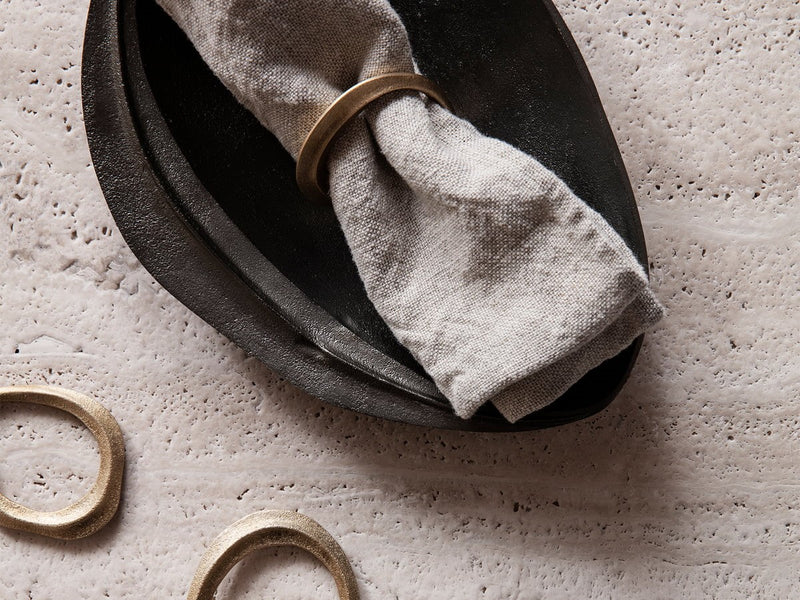 Ferm Living - Flow Serviettenringe | Messing