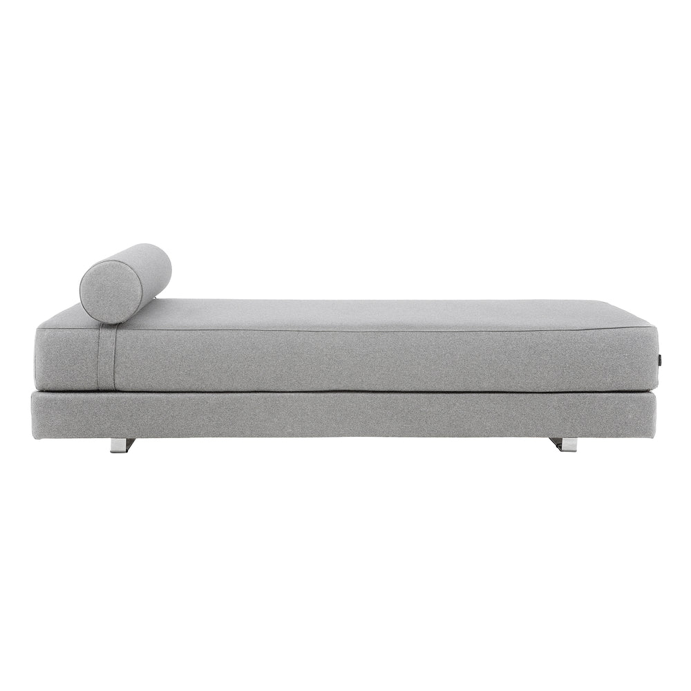 Softline - Lubi Schlafsofa  | Filz grau (620) / Kaltschaummatratze