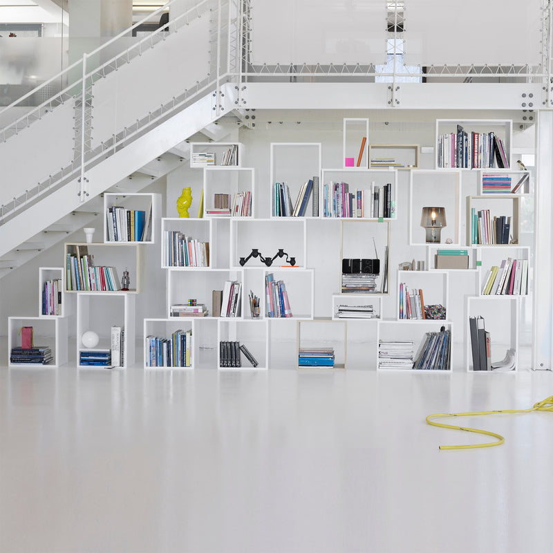 Muuto - Stacked Regalsystem ohne Rückwand | medium / weiß