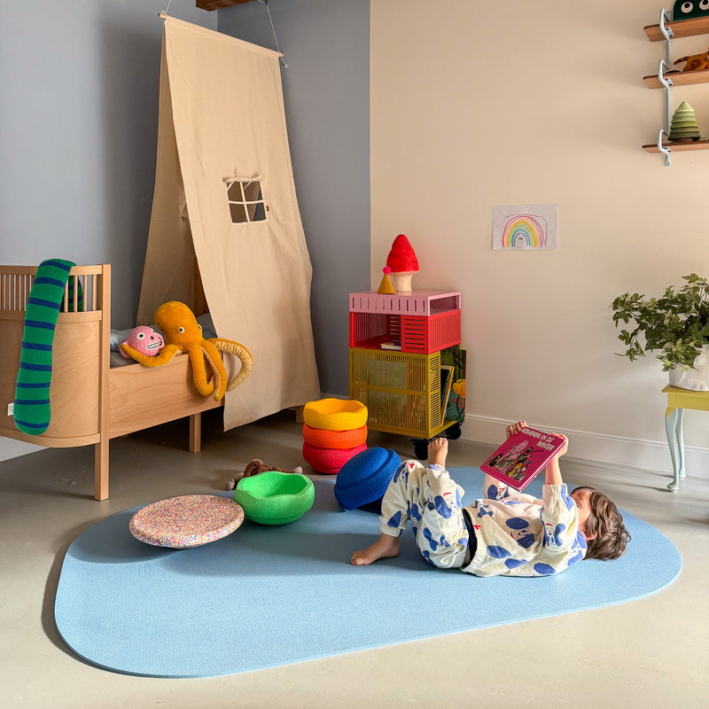 Stapelstein® - Yoga- &amp; Spielmatte | hellblau