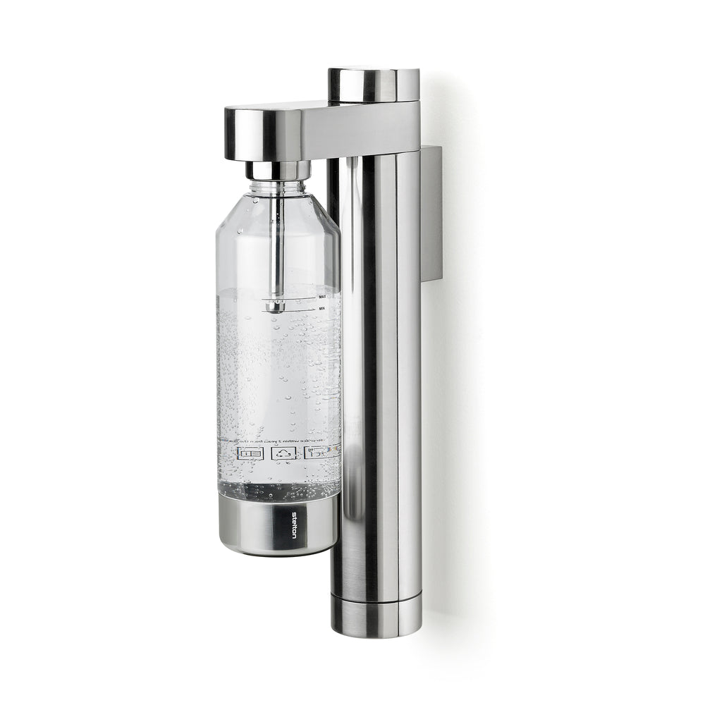 Stelton - Brus Wassersprudler für die Wand | Edelstahl