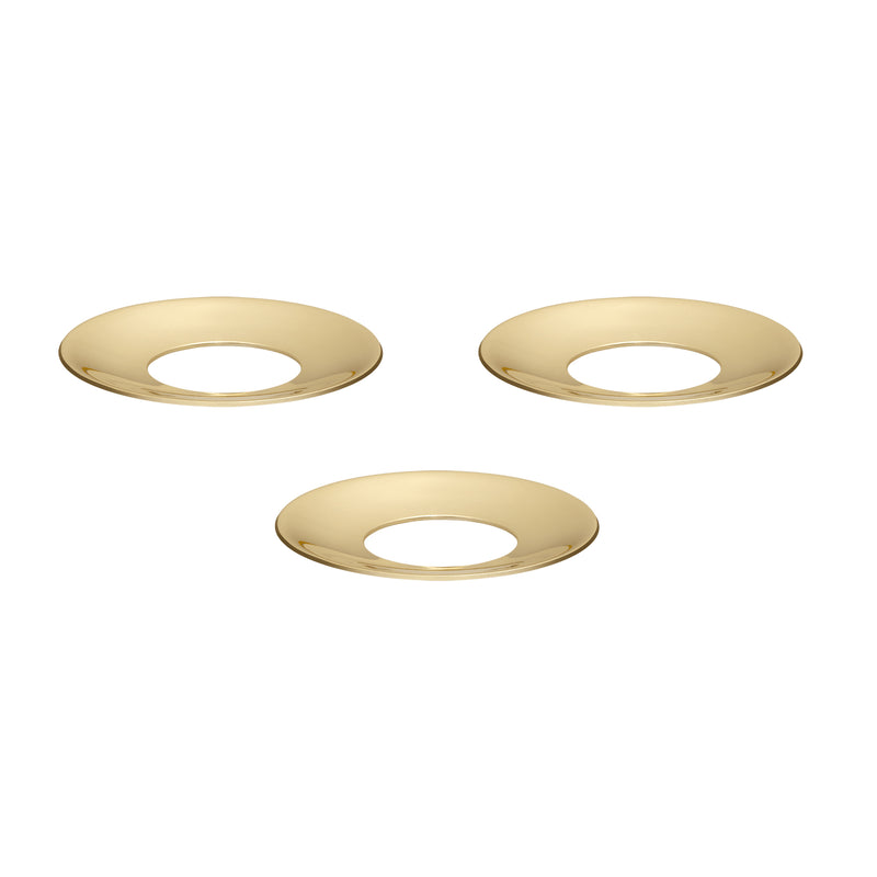 Stoff Nagel - Kerzenmanschette | Messing