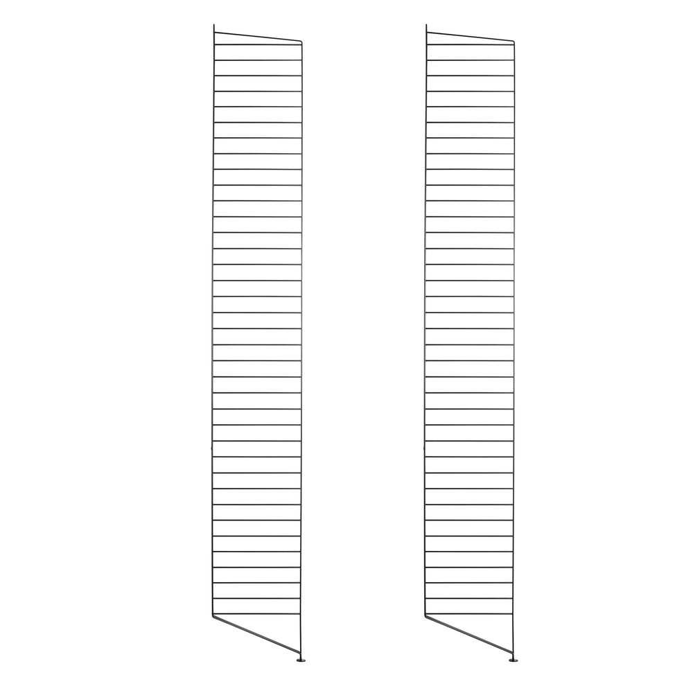 String - Bodenleiter | 2er Set / 203 x 30 cm / schwarz