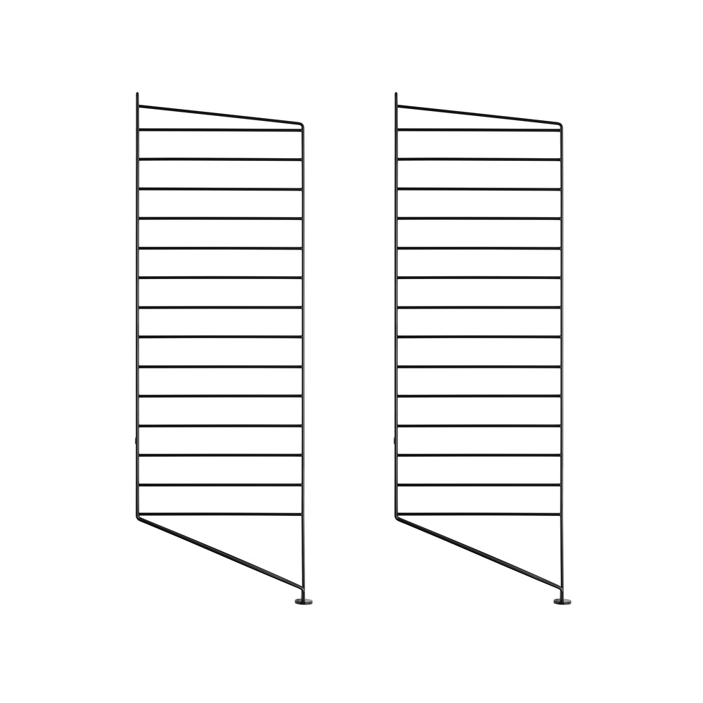 String - Bodenleiter | 2er Set / 87 x 30 cm / schwarz