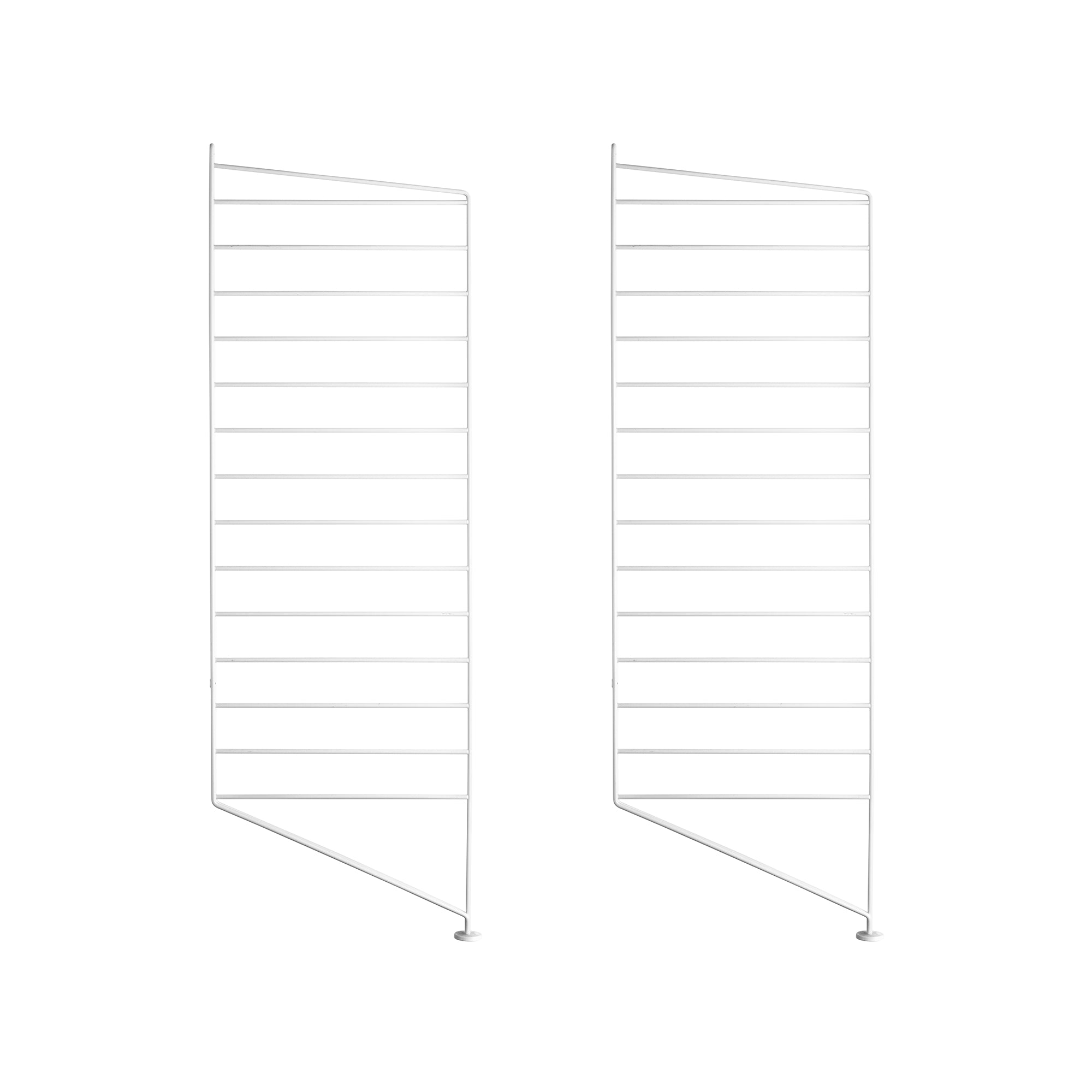 String - Bodenleiter für String Regal 85 x 30 cm (2er Set), weiß (Bundle-Unterposition-Test) | 