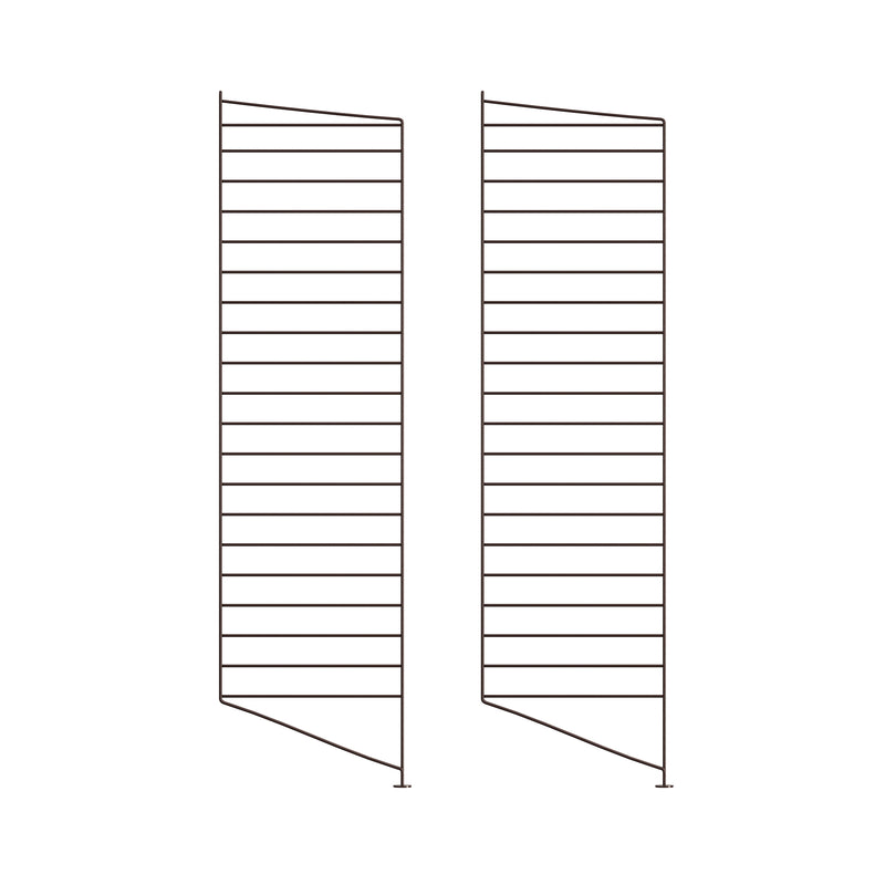String - Bodenleiter | 3er Set / 116 x 30 cm / dunkelbraun