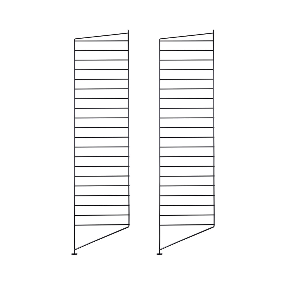 String - Bodenleiter | 5er Set / 118 x 30 cm / schwarz