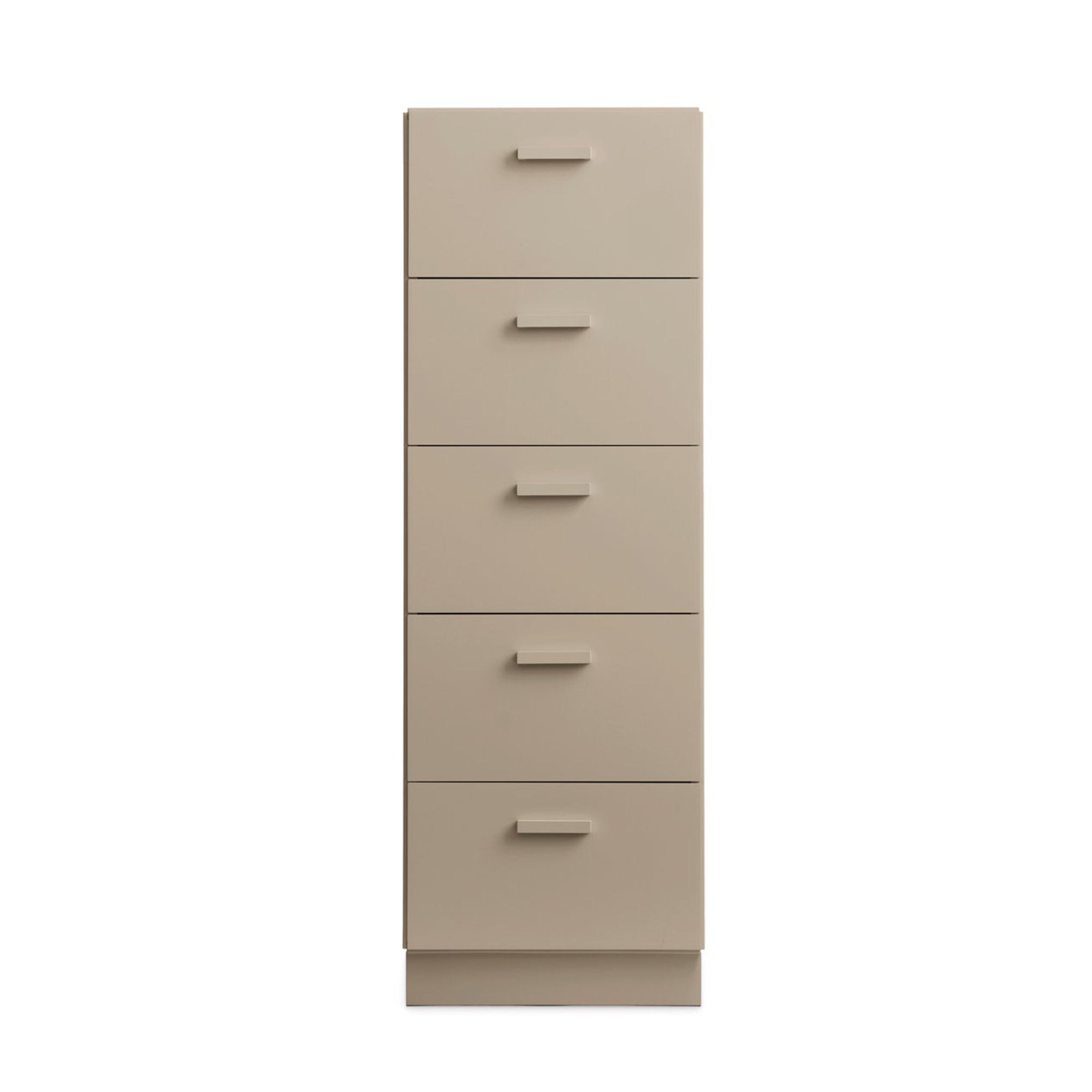 String - Relief Kommode mit Sockel | 41 x 41 x 115 cm / beige