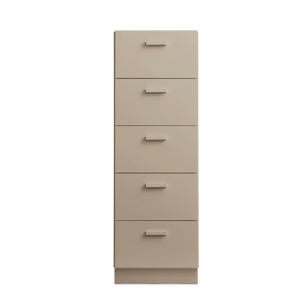 String - Relief Kommode mit Sockel | 41 x 41 x 115 cm / beige