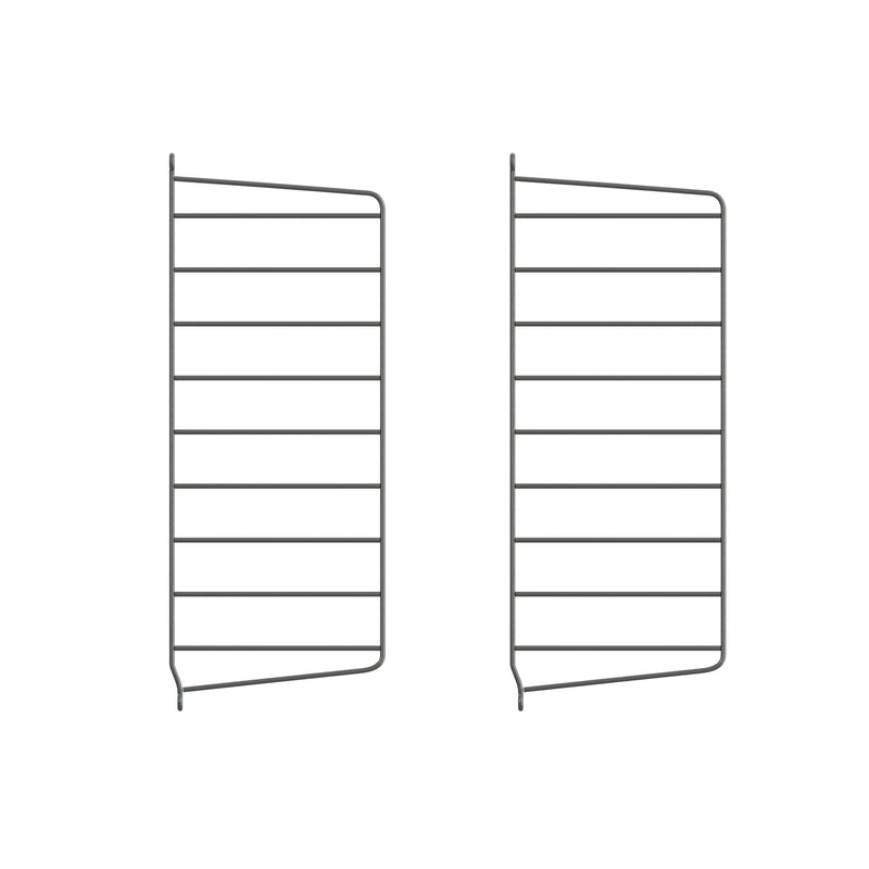String - Wandleiter 20 cm | 2er-Set / 50 x 20 cm / dunkelgrau