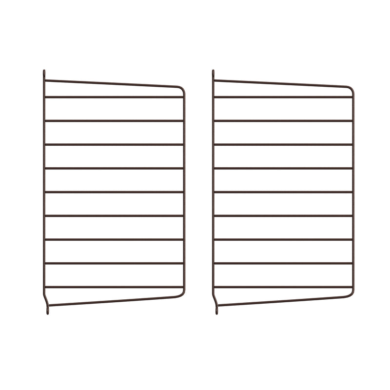 String - Wandleiter 30 cm | 2er-Set / 50 x 30 cm / dunkelbraun