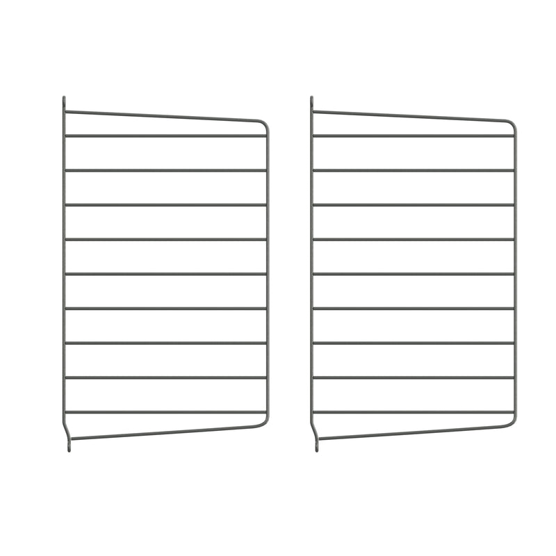 String - Wandleiter 30 cm | 2er-Set / 50 x 30 cm / dunkelgrau