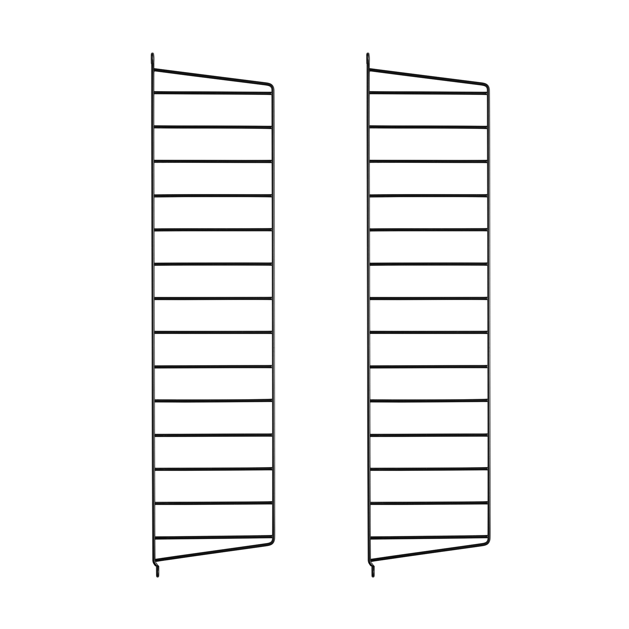 String - Wandleiter 20 cm | 2er-Set / 75 cm / schwarz