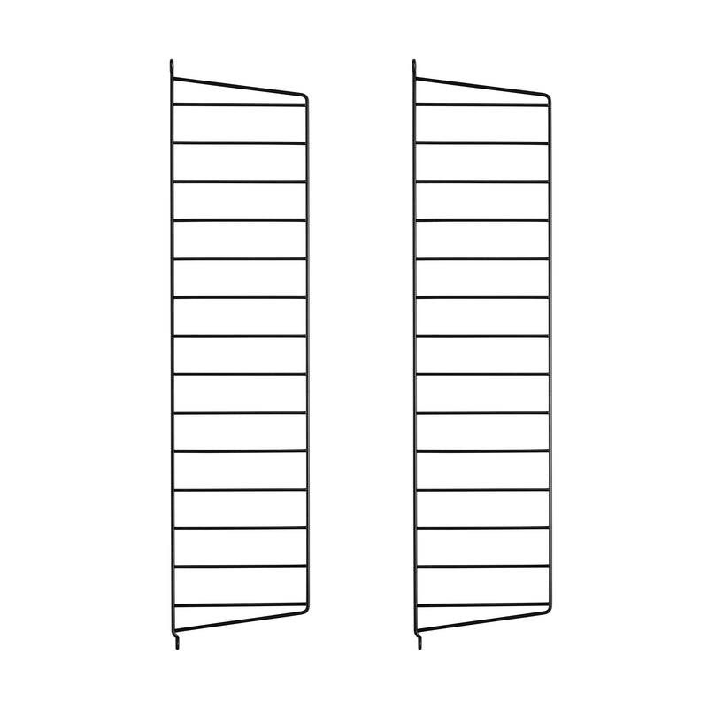 String - Wandleiter 20 cm | 2er-Set / 75 cm / schwarz