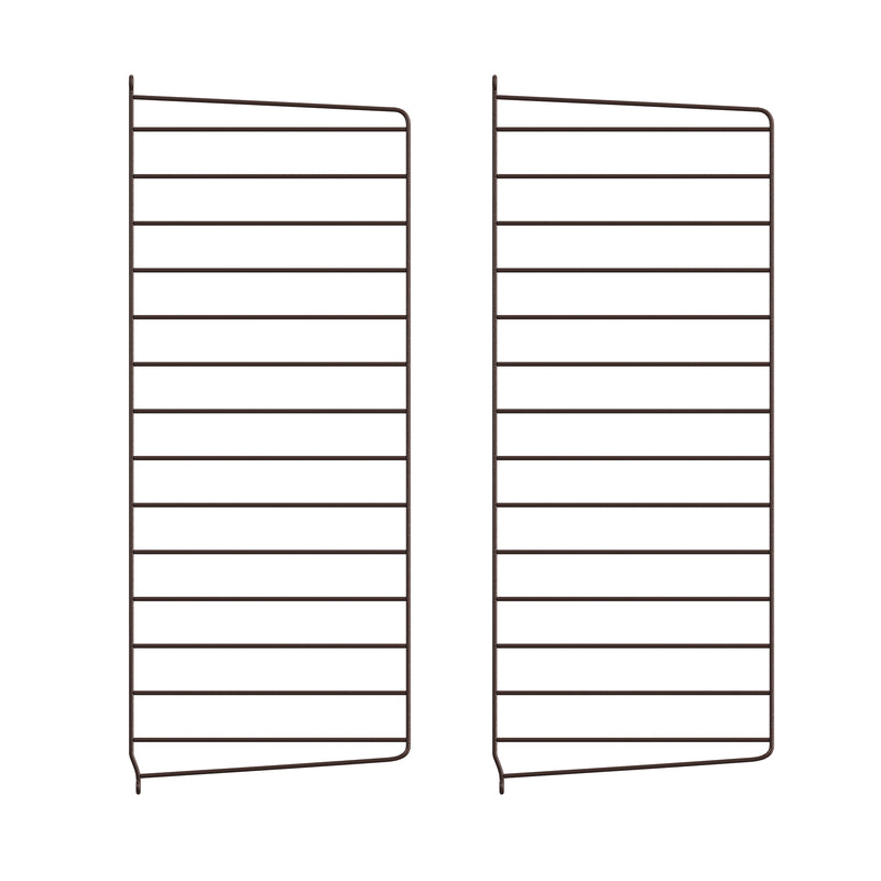 String - Wandleiter 30 cm | 2er-Set / 75 x 30 cm / dunkelbraun