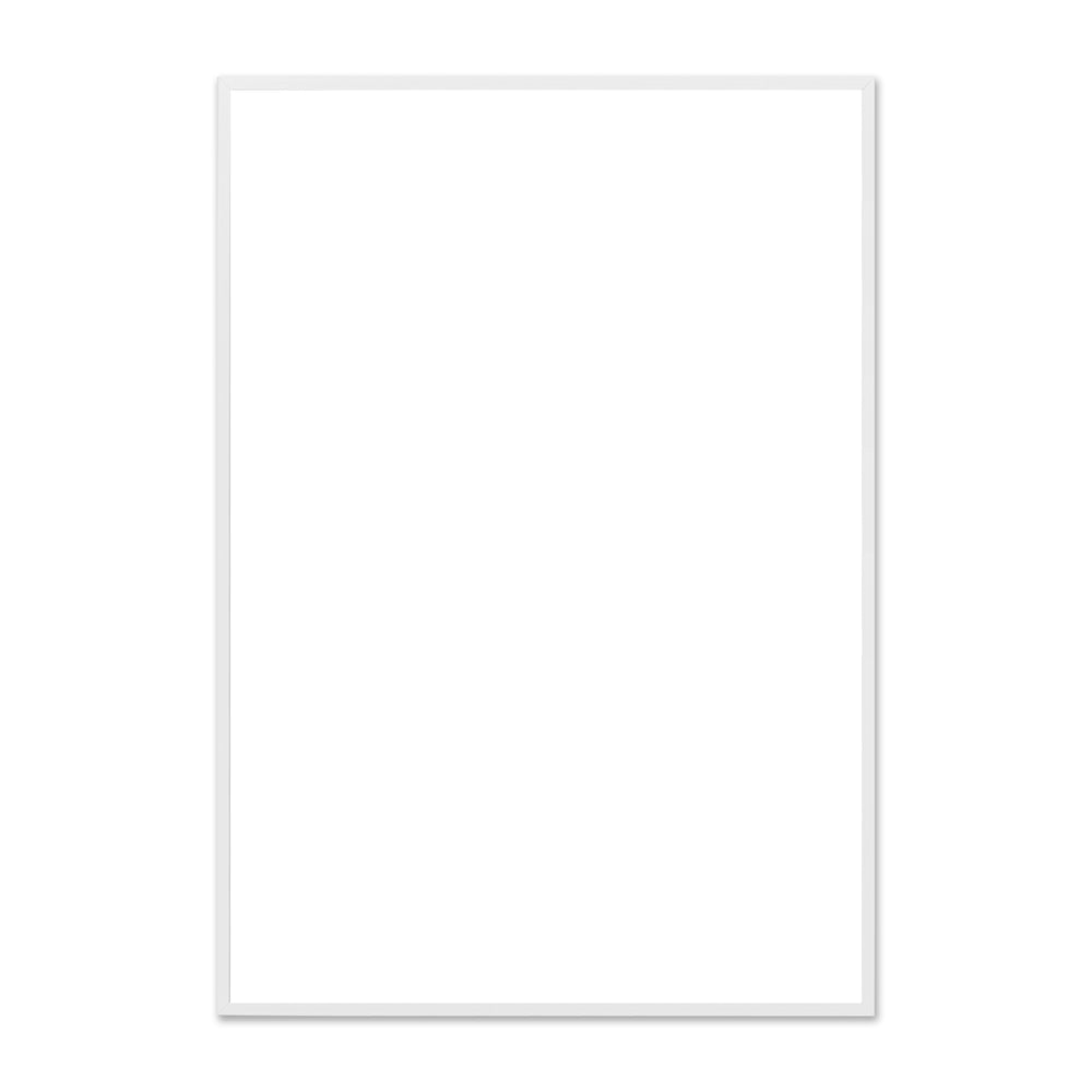 The Poster Club - Bilderrahmen Eiche weiß | Echtglas / 70 x 100 cm