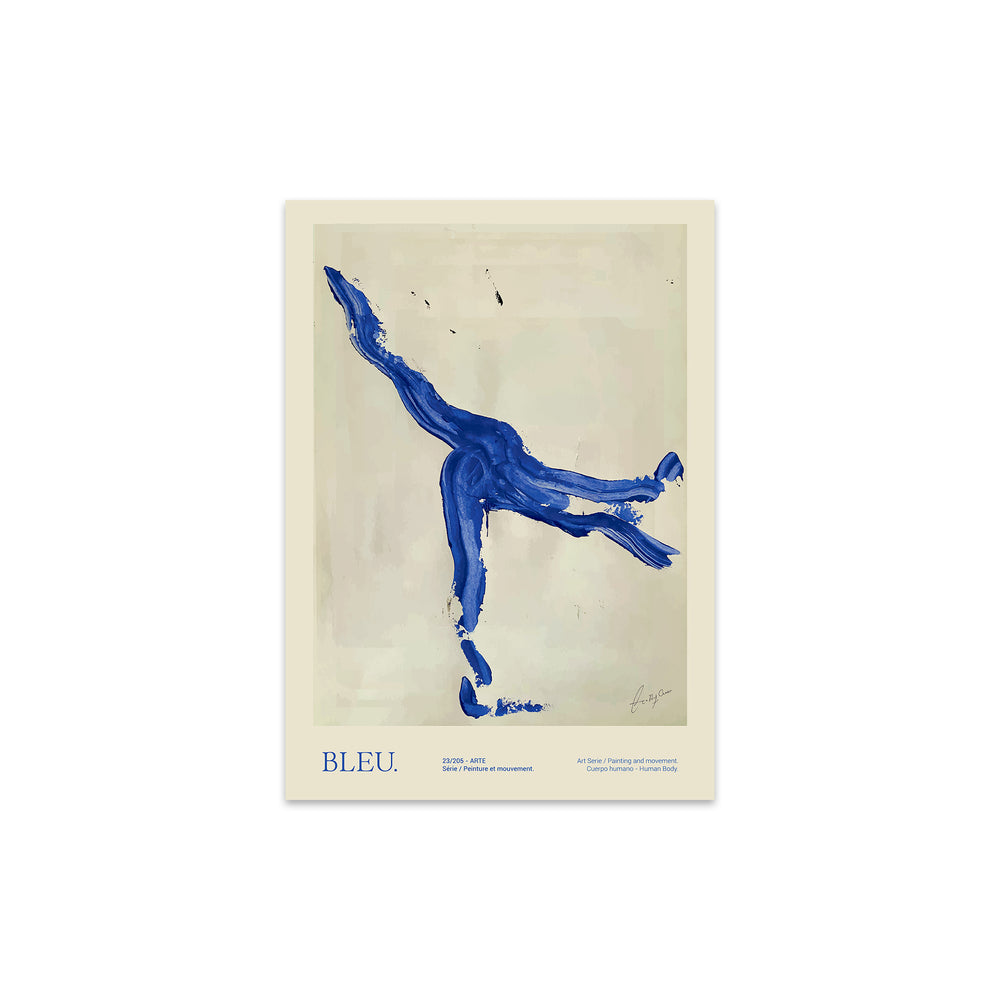 The Poster Club - Bleu von Lucrecia Rey Caro | 30 x 40 cm