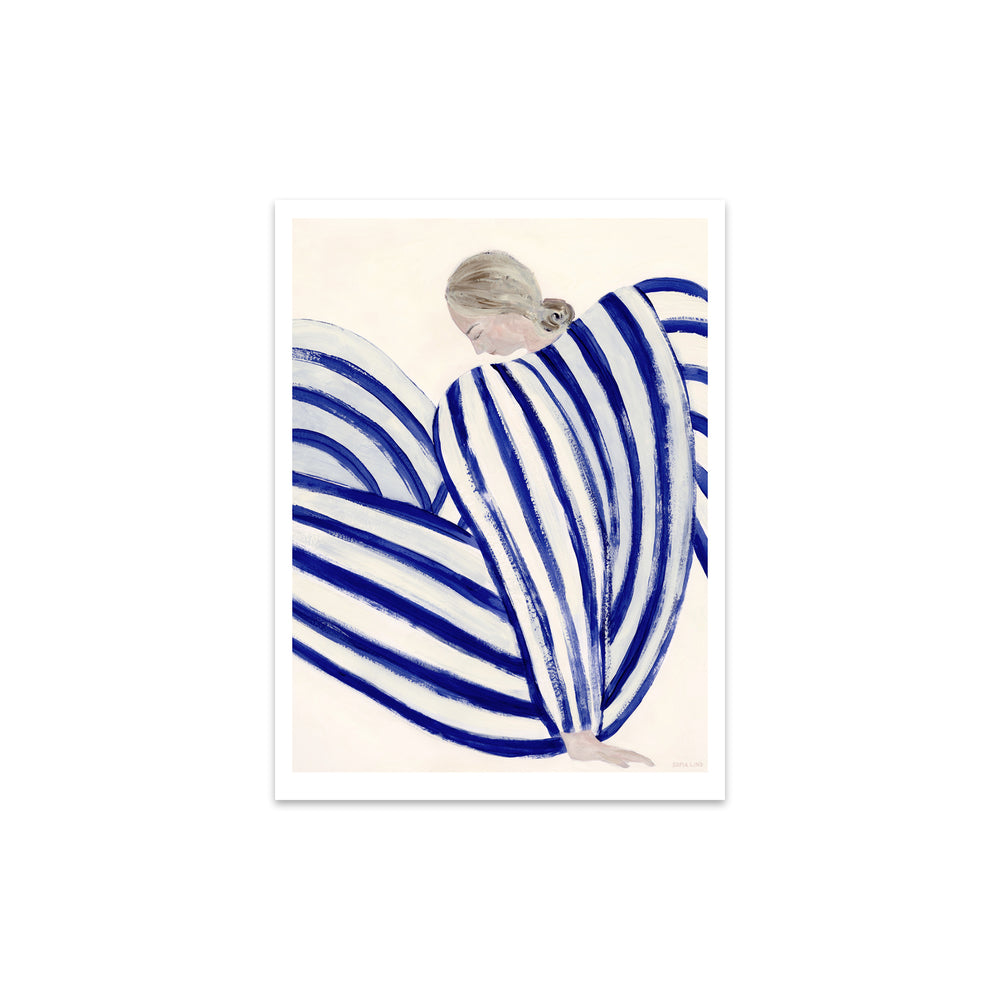 The Poster Club - Blue Stripe At Concorde von Sofia Lind | 30 x 40 cm