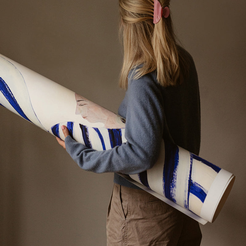 The Poster Club - Blue Stripe At Concorde von Sofia Lind