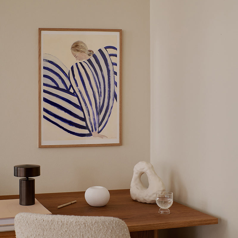 The Poster Club - Blue Stripe At Concorde von Sofia Lind