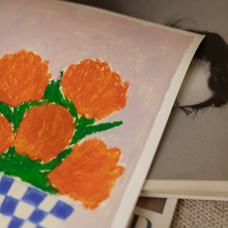The Poster Club - Orange Flowers von Carla Llanos