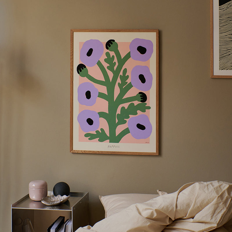The Poster Club - Purple Poppies von Madelen Möllard