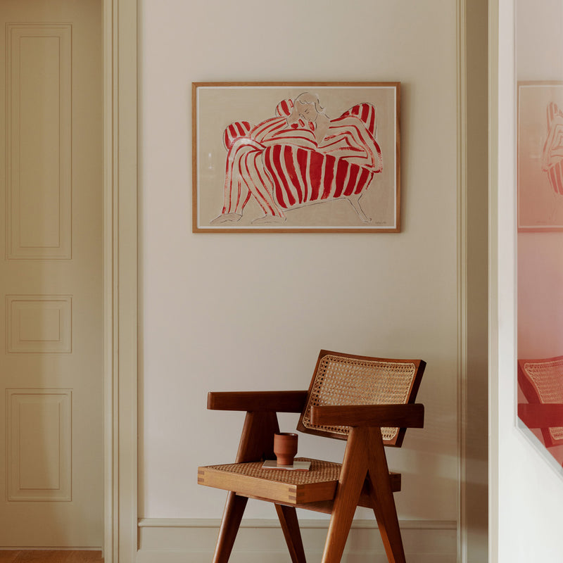 The Poster Club - Red Chair von Sofia Lind