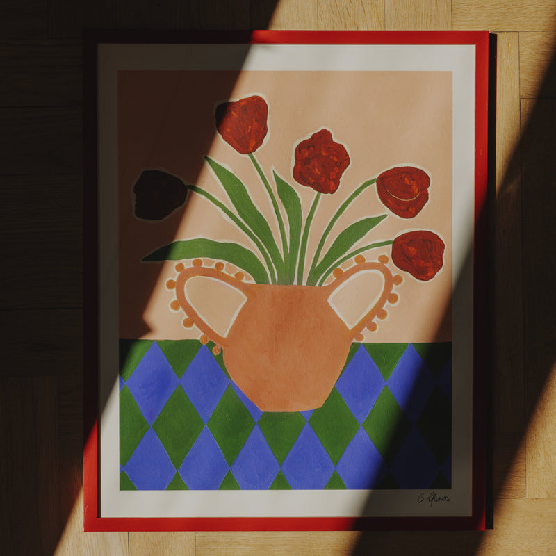 The Poster Club - Red Tulips von Carla Llanos