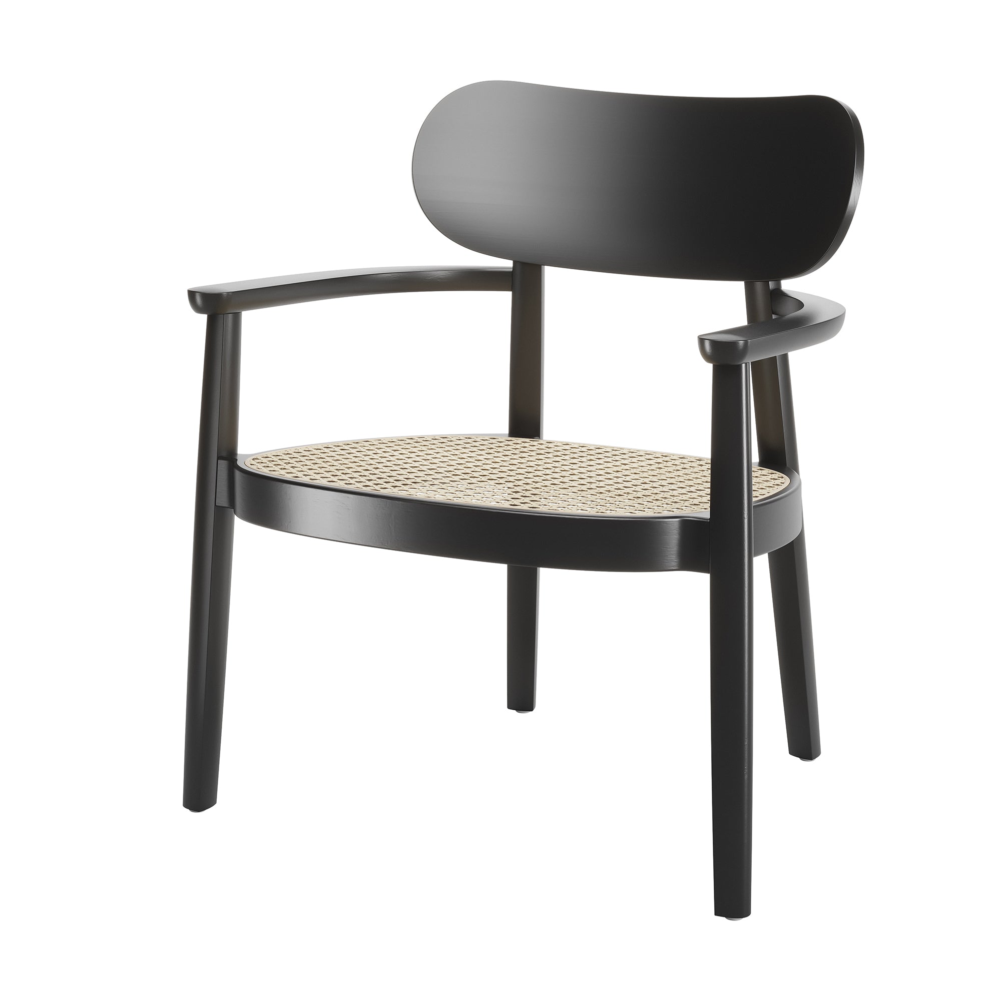 Thonet - 119 F Lounge Stuhl | Buche schwarz gebeizt