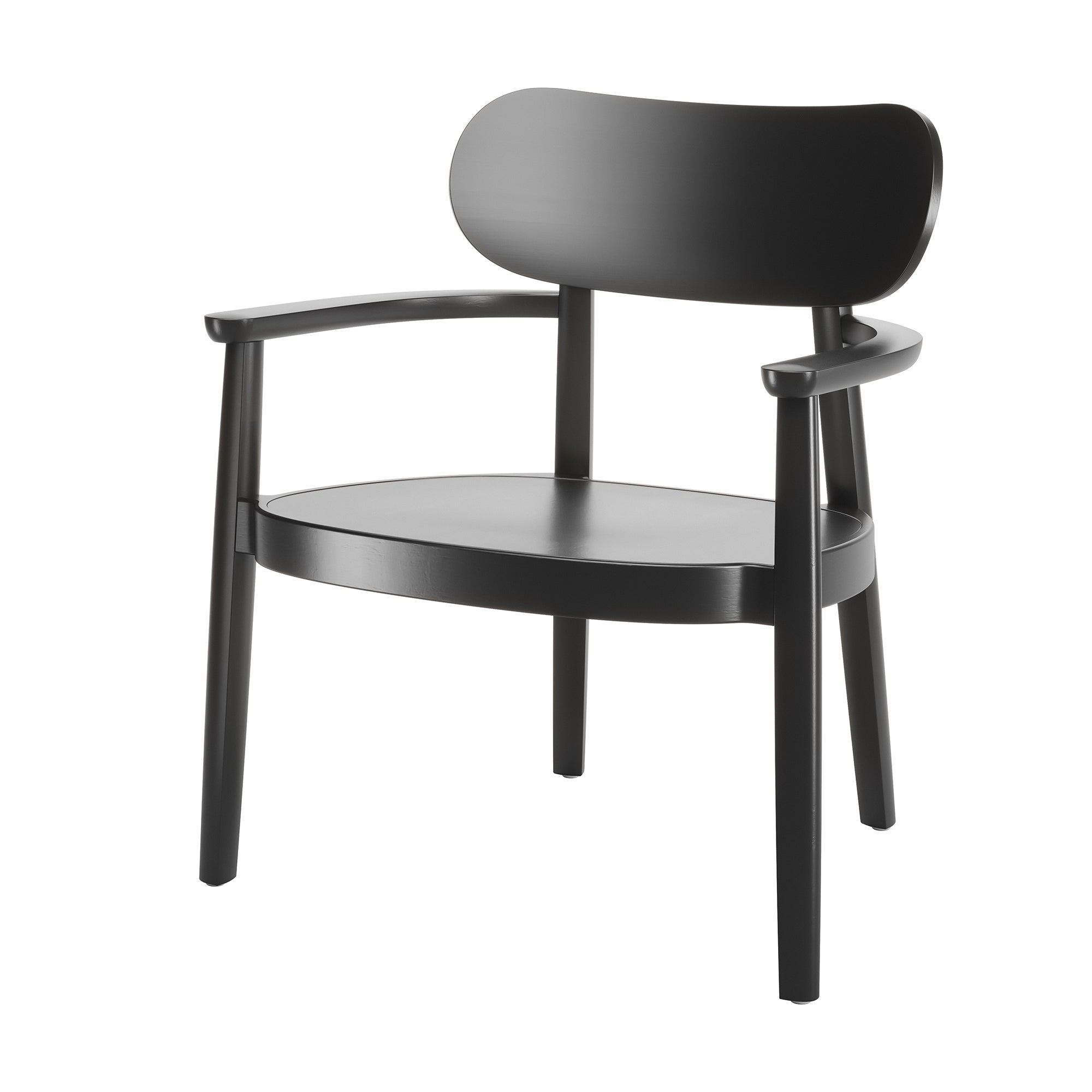 Thonet - 119 MF Lounge Stuhl | Buche schwarz gebeizt