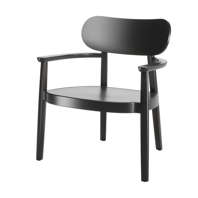 Thonet - 119 MF Lounge Stuhl | Buche schwarz gebeizt