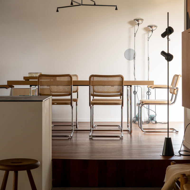 Thonet - S 64 V Freischwinger | Geflecht natur / Eiche natur / Chrom