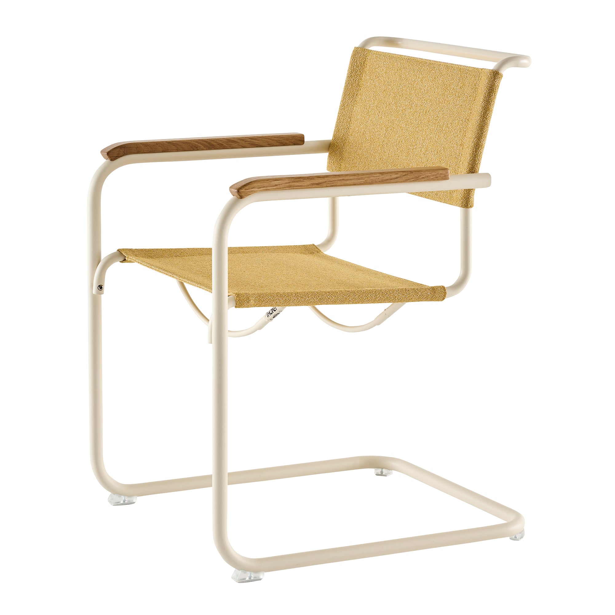 Thonet - S 34 V Armlehnstuhl | Stoff Rohi Cento corn / Perlweiß