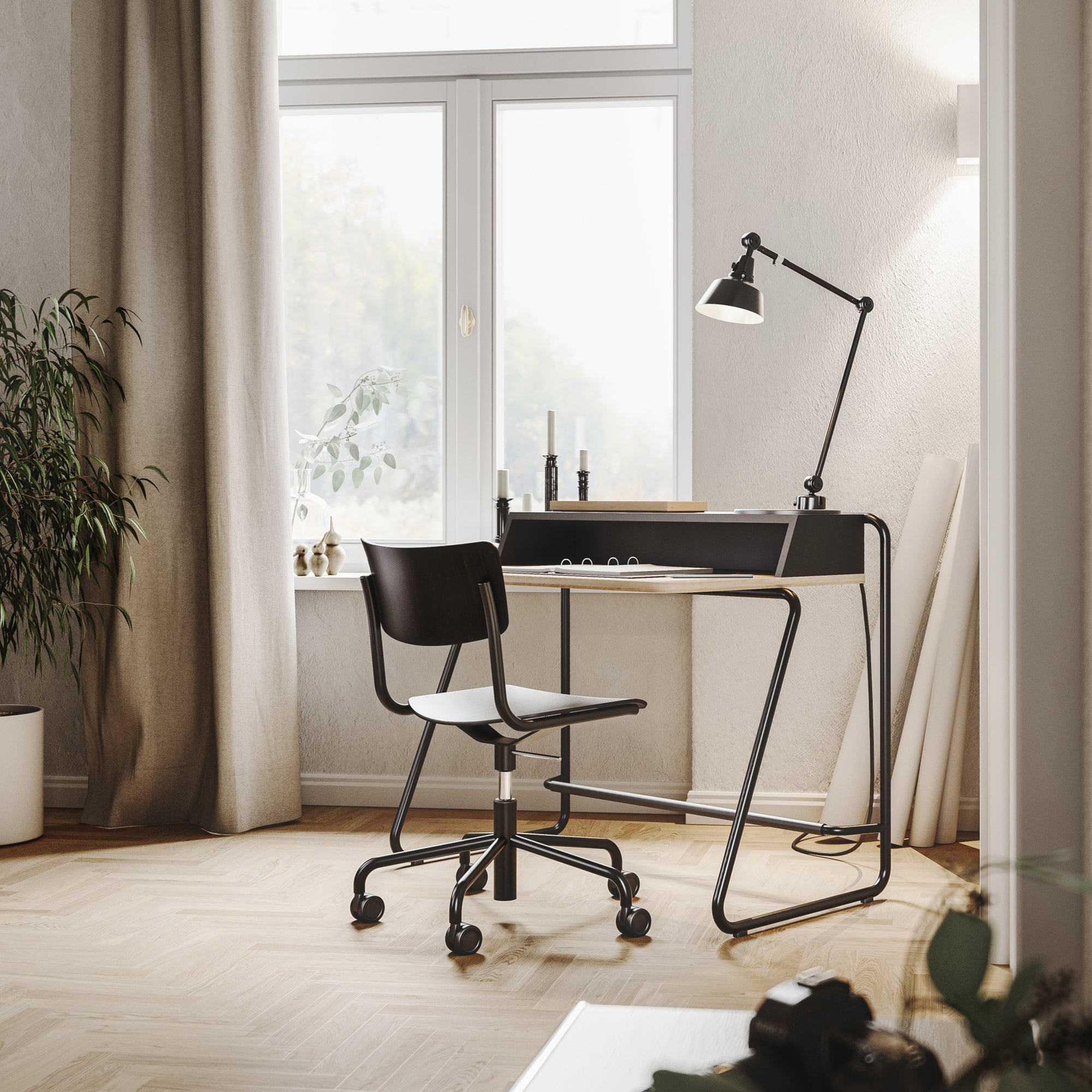 Thonet - S 43 DR Bürostuhl | Chrom