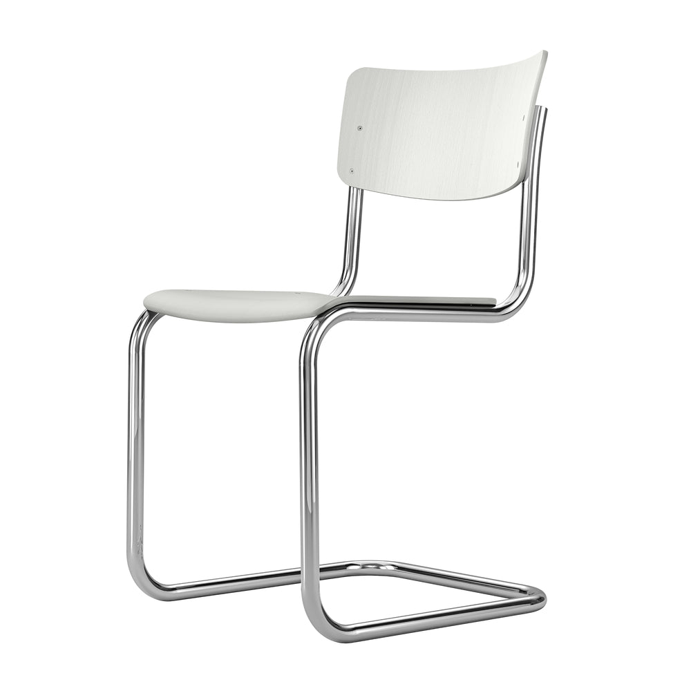 Thonet - S 43 Freischwinger Chrom | weiß