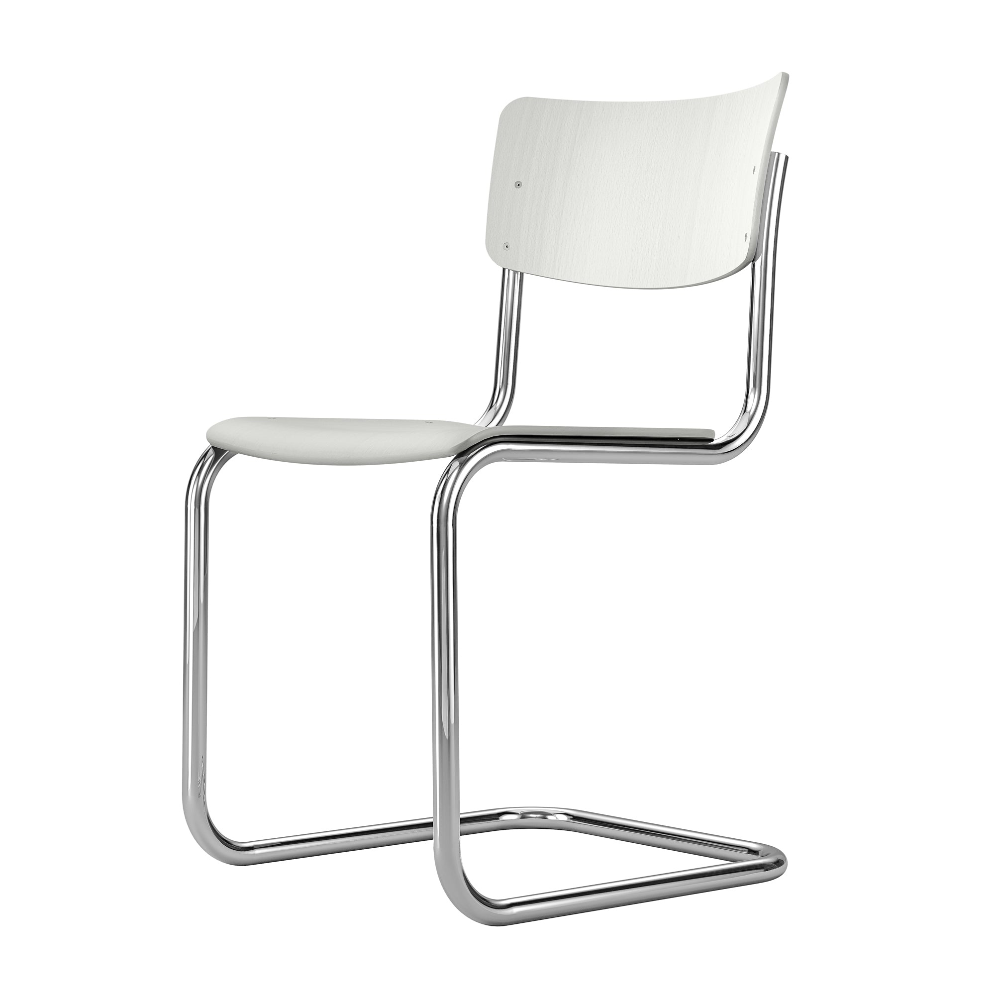 Thonet - S 43 Freischwinger Chrom | weiß