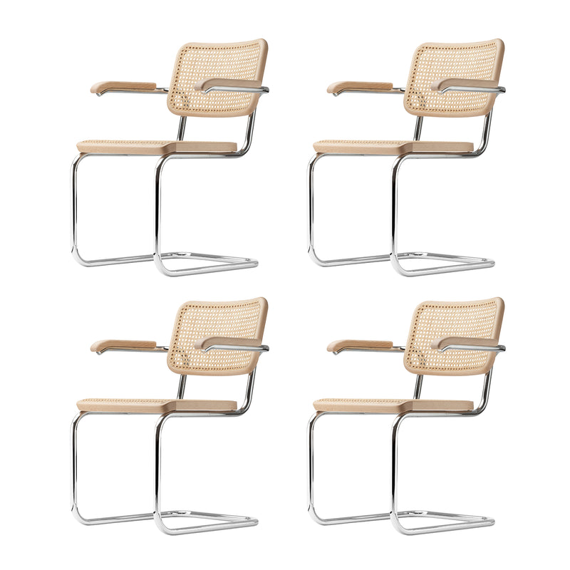 Thonet - S 64 Freischwinger Set | 4er-Set / Buche natur (TP 17)
