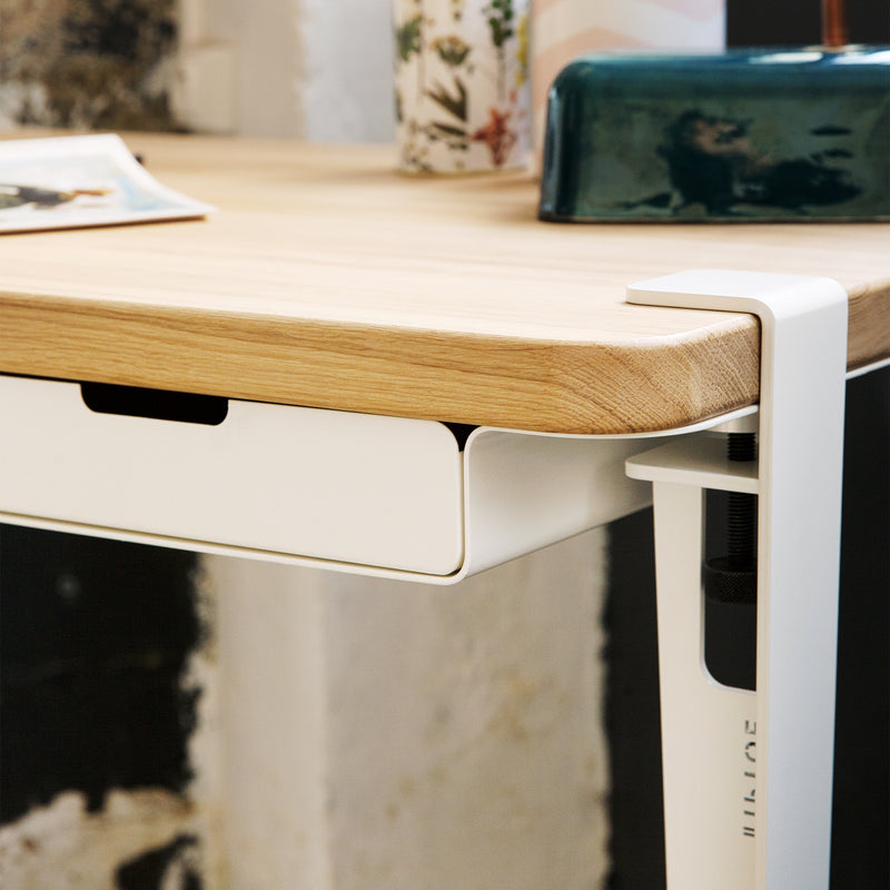 TipToe - Monochrome Schreibtisch mit Schubladen