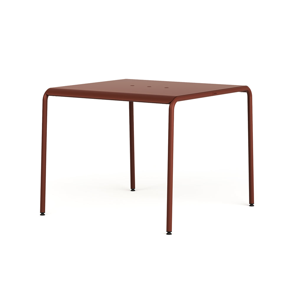TipToe - Panorama Gartentisch | 90 x 90 cm / zeigelrot