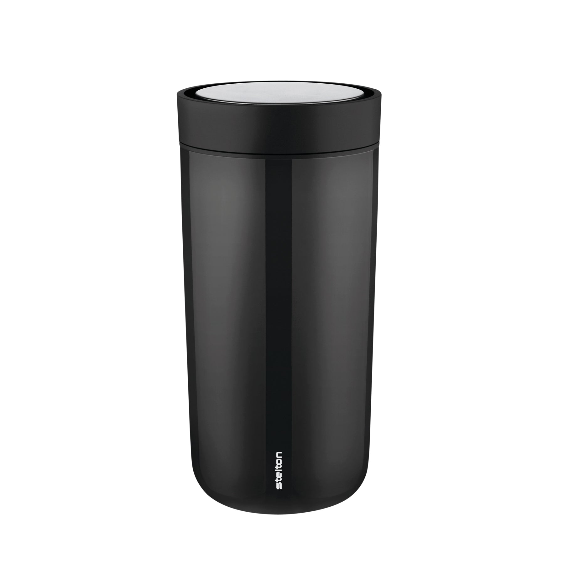 Stelton - To Go Click Becher | 0,4 l / schwarz/metallic, 0,4 l / schwarz